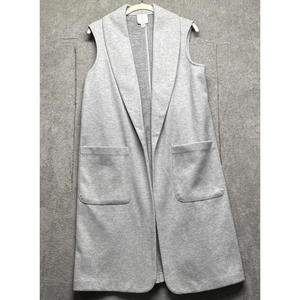 Joie Women's Gray Longline Sleeveless Vest Medium Soft Knit Layering Minimalist‎